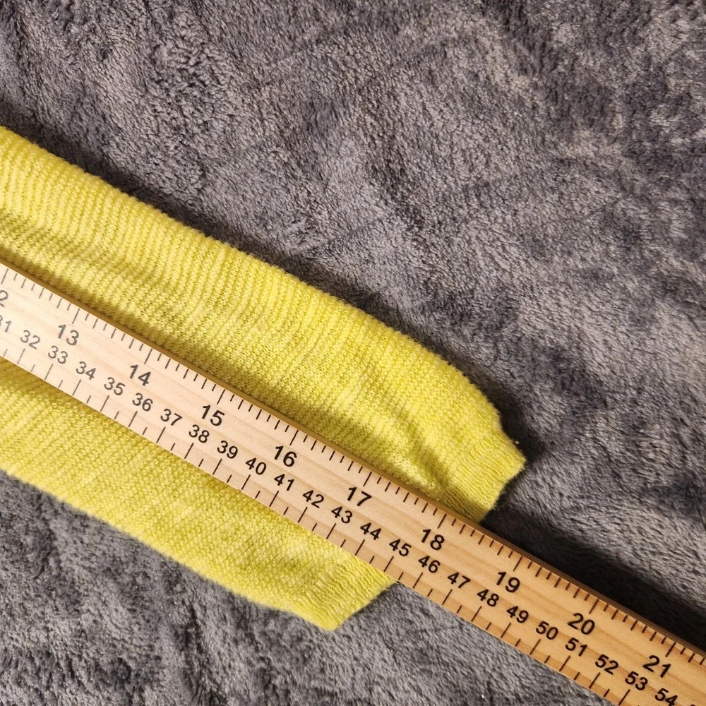 Eileen Fisher Open Front Cardigan Organic Linen Cotton Yellow Small S5LFV